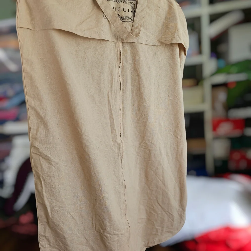 NWOT Gucci Tan Garment Bag